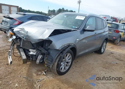 2014 BMW X3 xDrive28I z USA, uszkodzony, nr VIN 5UXWX9C53E0D15210